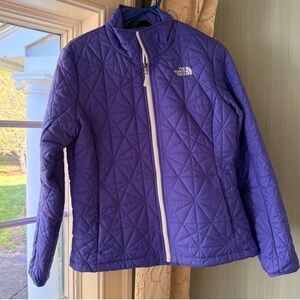 North Face Purple Women’s Zip Up Warm Jacket